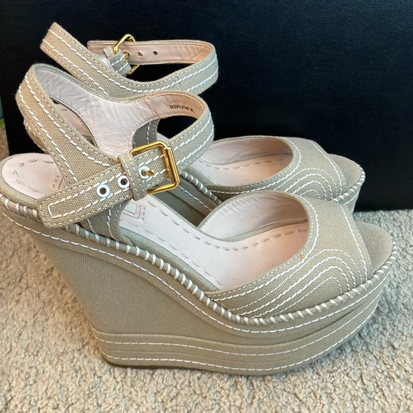 Miu Miu Platform Sandal - Picture 1 of 8